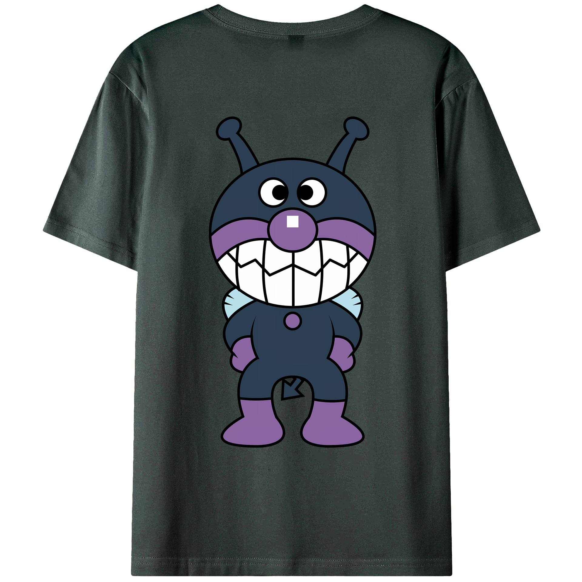 （画像用） アンパンマン Anpanman 綿100％ メンズ半袖Tシャツ（バックプリント） 通気性